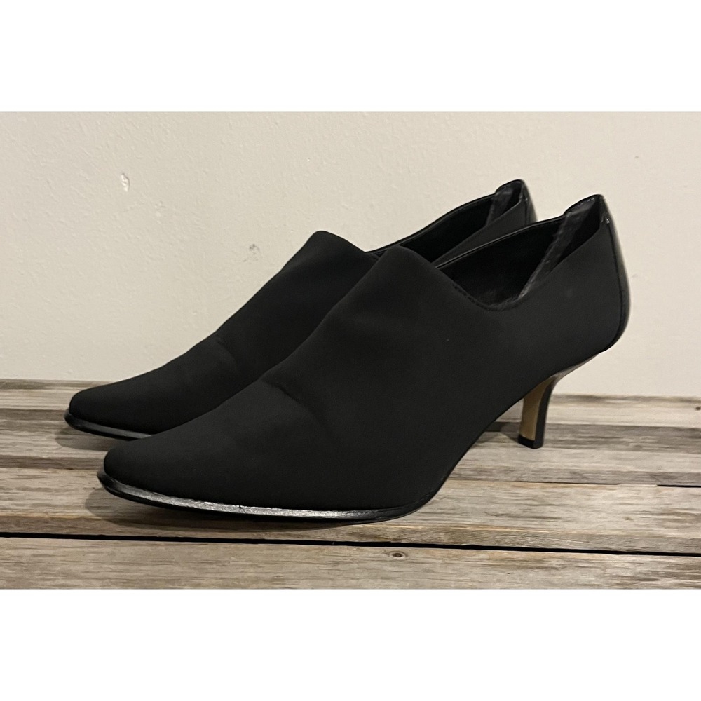 Donald J Pliner Shoes Womens Size 7.5 Black LOUR Kitten Heel‎ Dress Booties